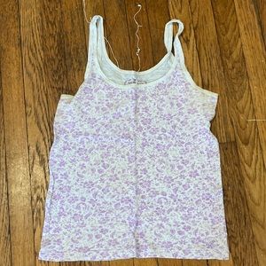 American Eagle Outfitters Floral Tank Top Size XL